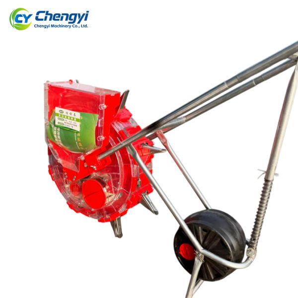 Reinforced Metal Hand Push Seeder Sowing Tool Stable Efficient Planting For Farmland Garden