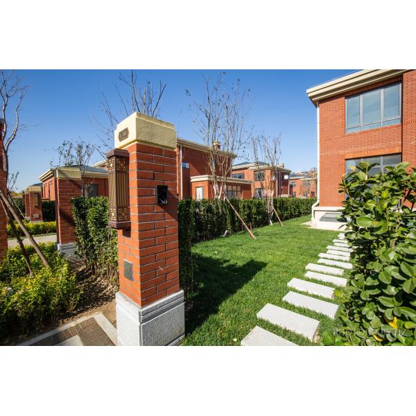 Briques fines, briques minces, extérieur, hôtel, villa, bâtiment, façade, carrelage mural