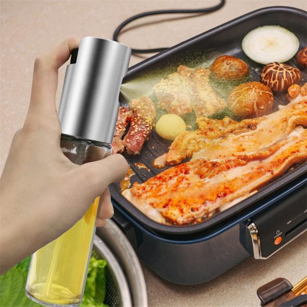 304 Stainless Steel Atomized Oil Sprayer Portable Oil Bottle for Other Cooking Tools