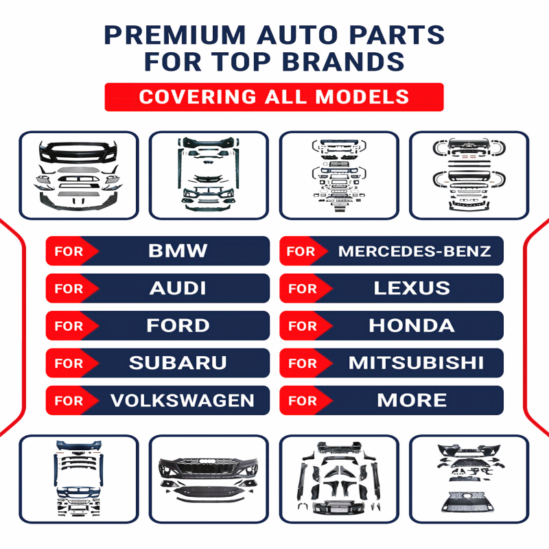 Wholesale Auto Old‑to‑New Performance Modified Bodykit Exterior Tuning Aero Accessories For Mercedes‑Benz, BMW, Toyota Land Cruiser, Audi, Range Rover, Porsche Conversion Project， W221 F10 F30 LC20