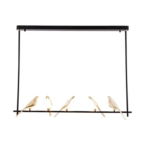 Magpie chandelier smart dimming light luxury bedroom bedside lamp balcony staircase restaurant creative bird