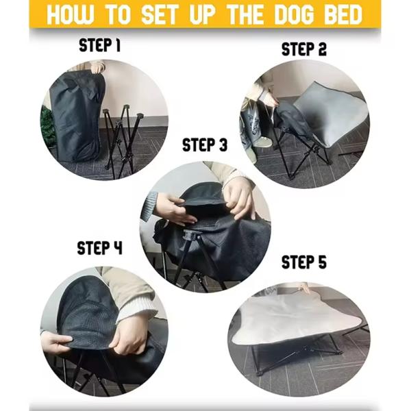 Camas Hamaca Oxford para Perros Impermeables Elevadas para Exterior Ecológicas