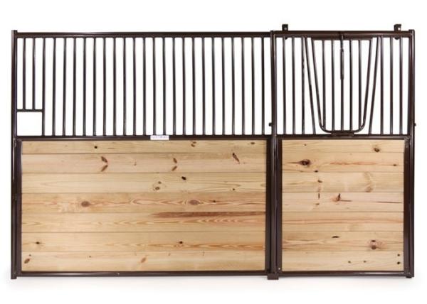 Portas estáveis do cavalo pleno de bambu holandesas com a porta deslizante de madeira dobro