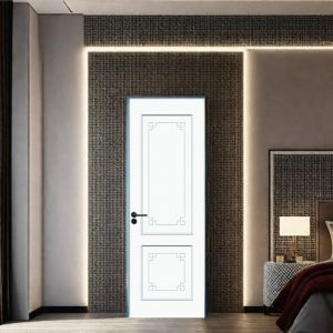 Painting WPC Door Offering Moisture Resistance and Low Maintenance Requirements Perfect for Modern Interior Door Solutions