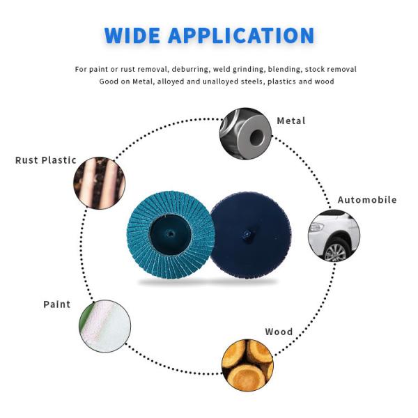 Durable Zirconia Mini Flap Disc for Die Grinder Surface Strip Grind Polish Burr Finish Rust Paint Removal
