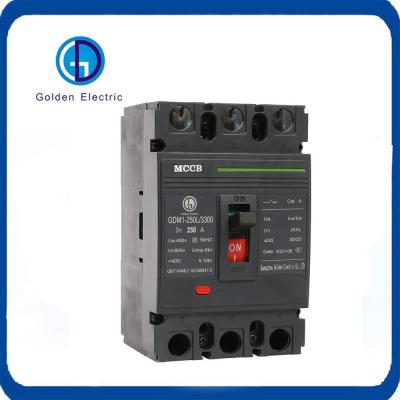 400V Gdm1 MCCB para distribuição de energia Tipo normal 125A 250A 400A 630A 800A