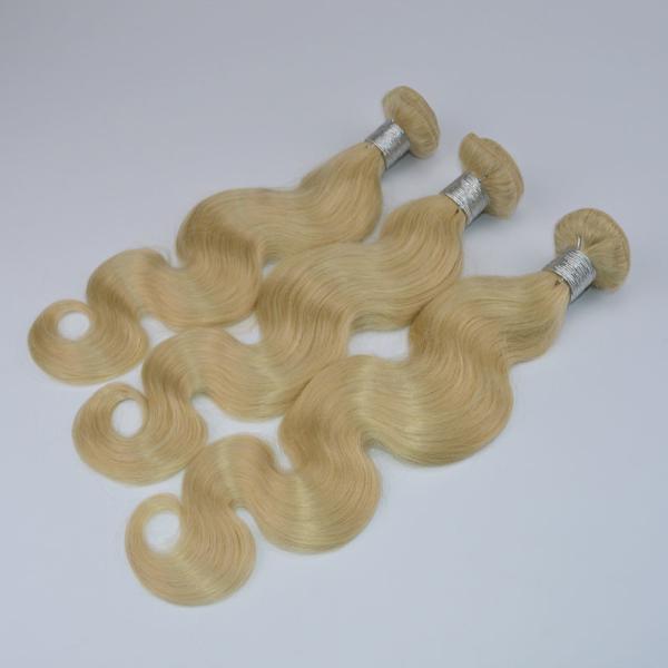Hair Products #613 Bleached Blonde 100 Brazilian Remy Human Hair Body Wave Weaves