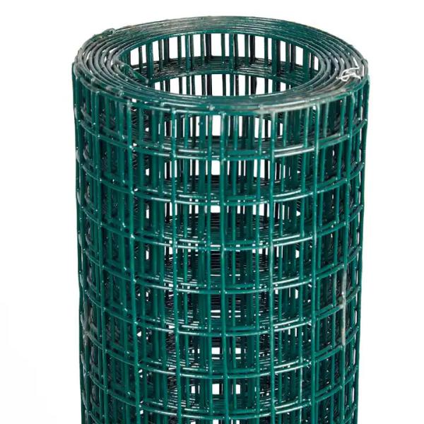 Electro Galvanized Customised Coloured Iron Wire Welded Mesh Roll For Farm Garden Fence