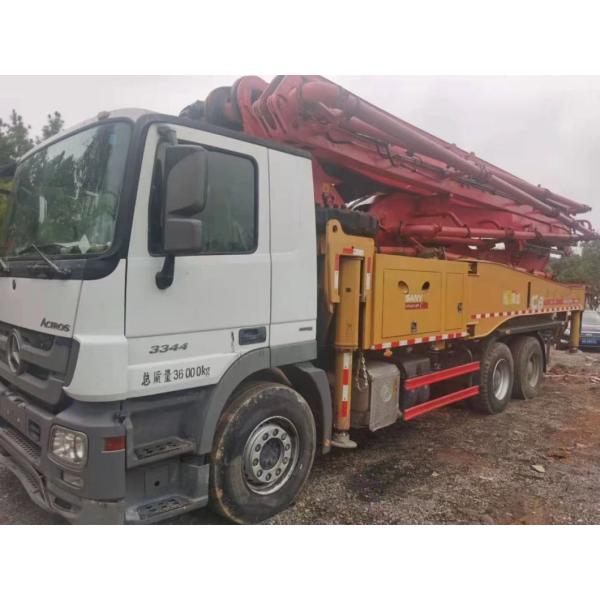 12000*2550*4000 mm Red Used Mobile Heavy Equipment Benz Chassis 49 Meter Concrete Pump