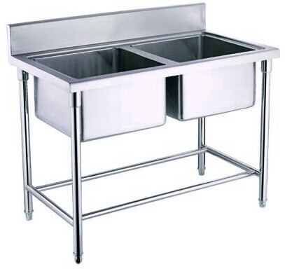 Нержавеющая сталь двойного шара кухни промышленная тонет для ресторана/гостиницы