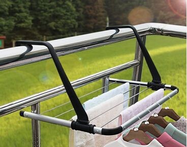 Aluminum Plastic Clothes Folding Drying Rack