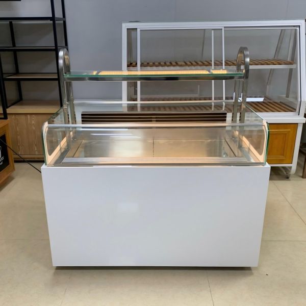 Supermarket Top Glass Sandwich Display Chiller Auto Defrost With LED Light