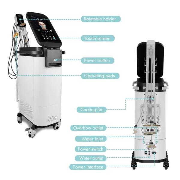 RET Face Антиочные мешки для удаления морщин Массаж лица EMS RF машина для ухода за лицом
