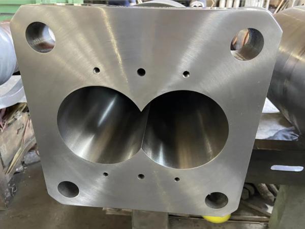 92/188 High Output Conical Twin Screw Barrel For Extruder Spare Parts