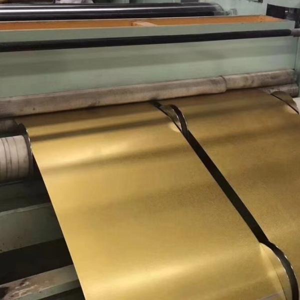 Злато-желтый цвет Антиперцовой печатный поверхность Регулярный Spangle Galvalume Сталь 55% цинка S280GD