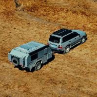 Trailers de voyage à l'extérieur à l'énergie solaire Njstar Explorer 4x4 Camper Trailer