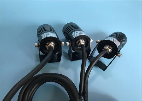 Projetores exteriores do diodo emissor de luz IP65 com alojamento de alumínio de fundição da cor preta para a iluminação do jardim