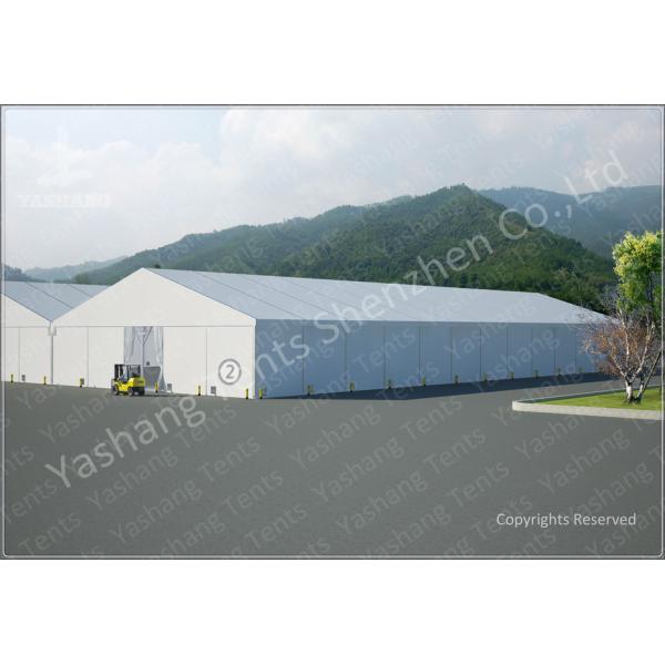 Emergency Industrial Marquee Outdoor Warehouse Tents Complex With Fabric Rain Gutter