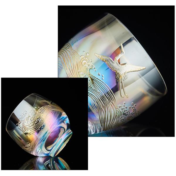Gilt Craft Unreal Color Glass Small Tea Cup 80ml 120ml