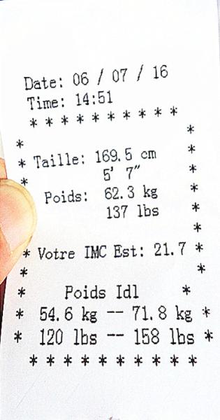 DHM-200D Medical Height weight scales with Thermla printer and Digital display
