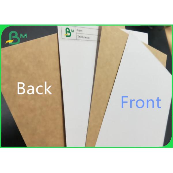 материал коробки фаст-фуда качества еды задней части 225g 325g белый покрытый Kraft бумажный