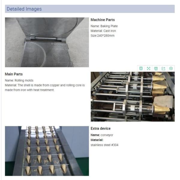 Плиты литого железа 47 печь поворачивая машину конуса Wafffle