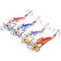 4 Colors 5CM/8g 8# Feather Hook full Swimming Layer Hard Bait VIB Fishing Lure