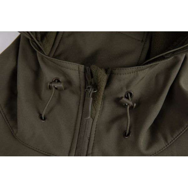 Windproof Fleece Lined Camouflage Hunting Jacket with Adjustable Hood for Tactical Outdoor Use
