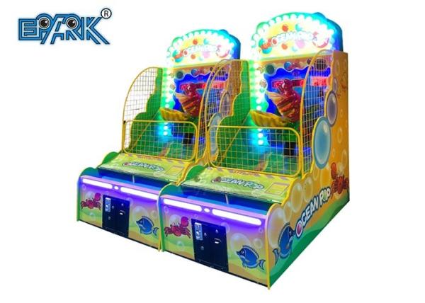 Amusement Park Coin Operated 180Kg Ocean Pop II Throw Ball Game For Children