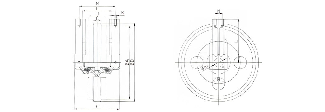 Hitachi EX300-5 Excavator Machinery Bulldozer OEM Undercarriage Spare Parts Forge Steel Front Idler Assembly With Heat Treatment
