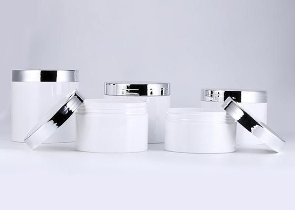 89mm 200ml White PET Face Cream Jars With Screw Cap