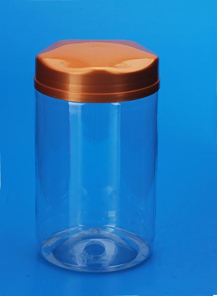 Large Capacity Recycled Plastic Jars Food Grade Material Round Shape 49G