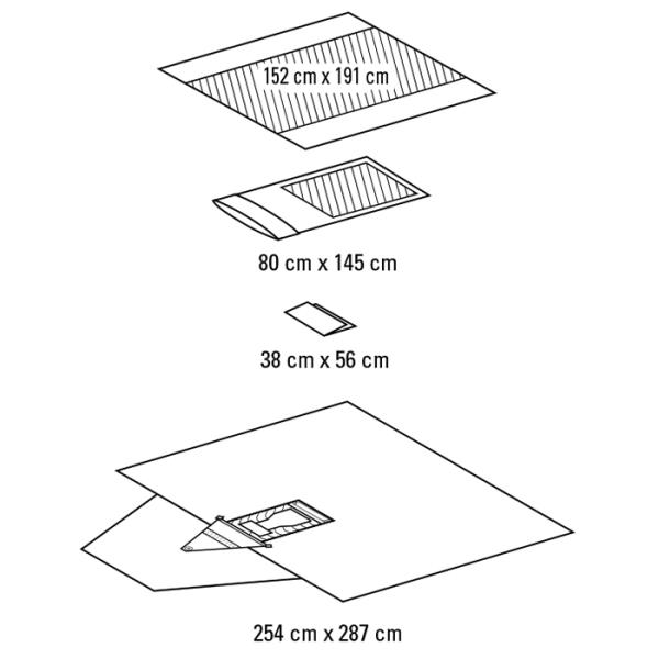 Absorbent Reinforced 20g - 60g SP SMS SMMS SMMMS ETO Disposable Surgical Urology Gynaecology Pack for clinic hospital
