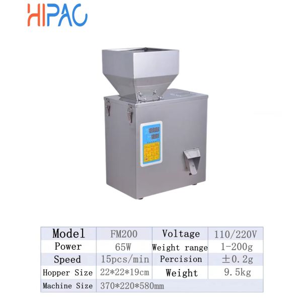 2025 New FM100 High-Accuracy Automatic Quantitative Weighing Machine for Powder Granule Filling with 1-100g Weight Range