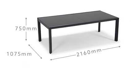 Stackable Chairs and Extendable Table AJUNION Aluminum Dining Set for Patio or Garden