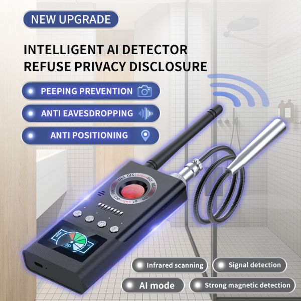 Portable Wireless Camera Detection K66 RF Scanner Signal Detector ≤0.03mv Sensitivity