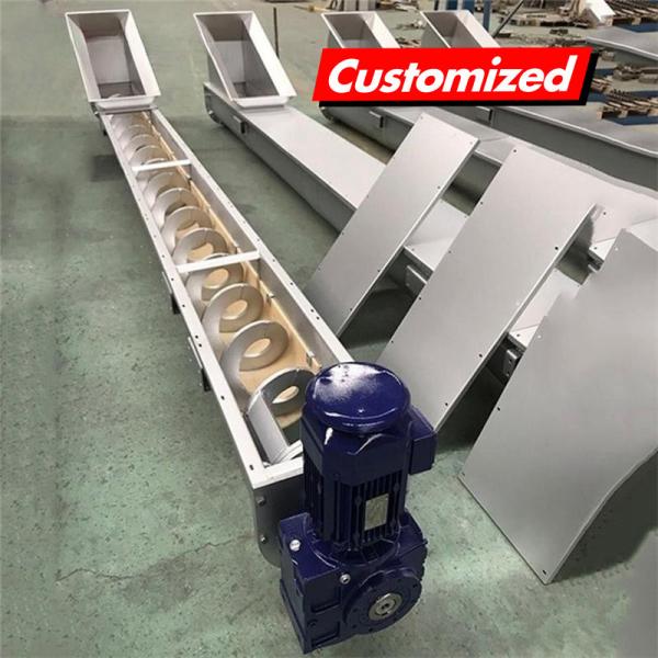 Custom Spiral Diameter Stainless Steel Heat Resistant U Type Screw Auger Conveyor