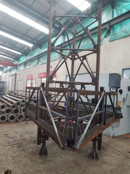 Torre de aço galvanizado para radiodifusão de telecomunicações