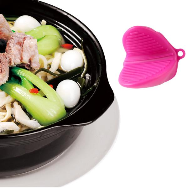 High Temperature Resistant Kitchen Gadget Tools Silicone Mitten Heat Insulation Anti - Skid Baking Oven Plate Holder