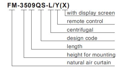 Low Noise 120cm ABS Plastic Door Air Barrier For Waiting Room