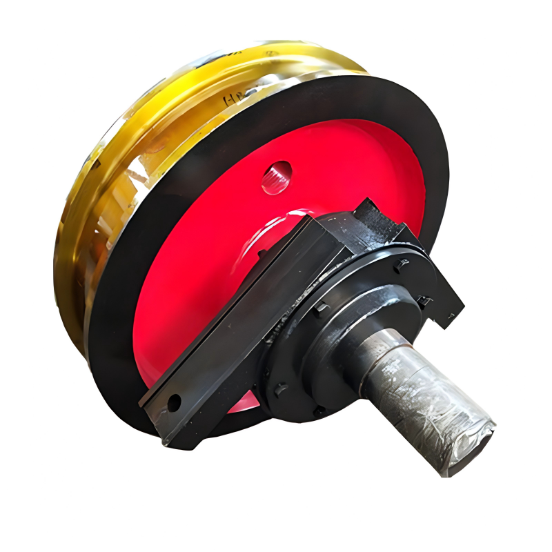 Forged Alloy Steel Heavy Duty Load Bearing Wheel with Precision CNC Machining and 600 mm Diameter for Industrial Material Carts
