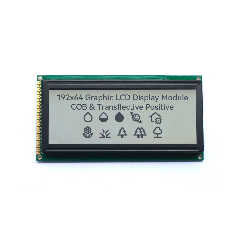 Monochrome 19264 192x64 LCD Graphic Controller COB FSTN Display Module