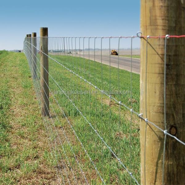 Galvanized Hinge Joint Fence For Farming And Livestock Protection In Any Climate