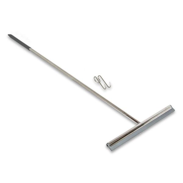 Upscale 52 inch Long Handle Black Stainless Steel Floor Squeegee