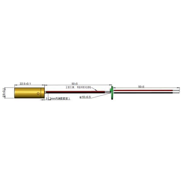 1mrad Beam Divergence Laser Module for Indicating and Industry Mini Size Green Laser