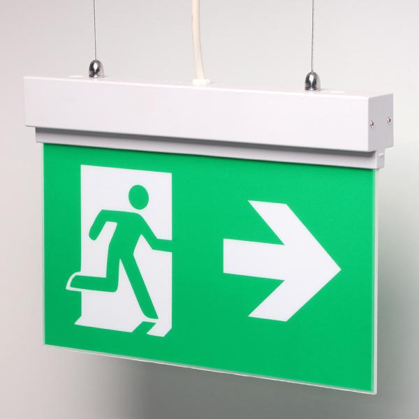 Durable LED Exit Sign with Rechargeable Battery and 3 Hours Emergency Time for Easy Installation