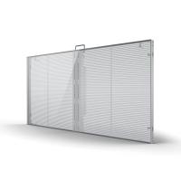 affichage transparent 3.9mm de film LED du rideau transparent LED en écrans de 1000x500mm 3500 Cd/M2