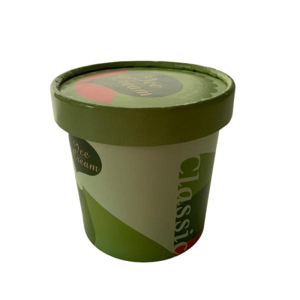 7 Oz Paper Compostable Ice Cream Cups Water Based Home Paper Ice Cream Pots