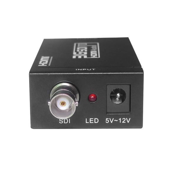 Conversor de vídeo em fibra Conversor Mini 3G/HD/SD-SDI para HDMI Permite sinais SD-SDI, HD-SDI e 3G-SDI