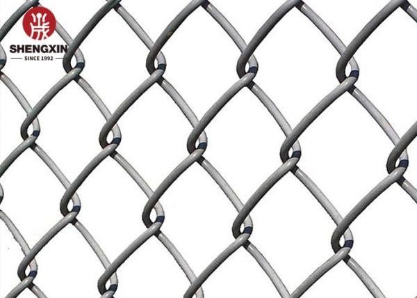 Hot Dip Galvanized 1.2m Metal Wire Fence Non Toxic Diamond Chain Link